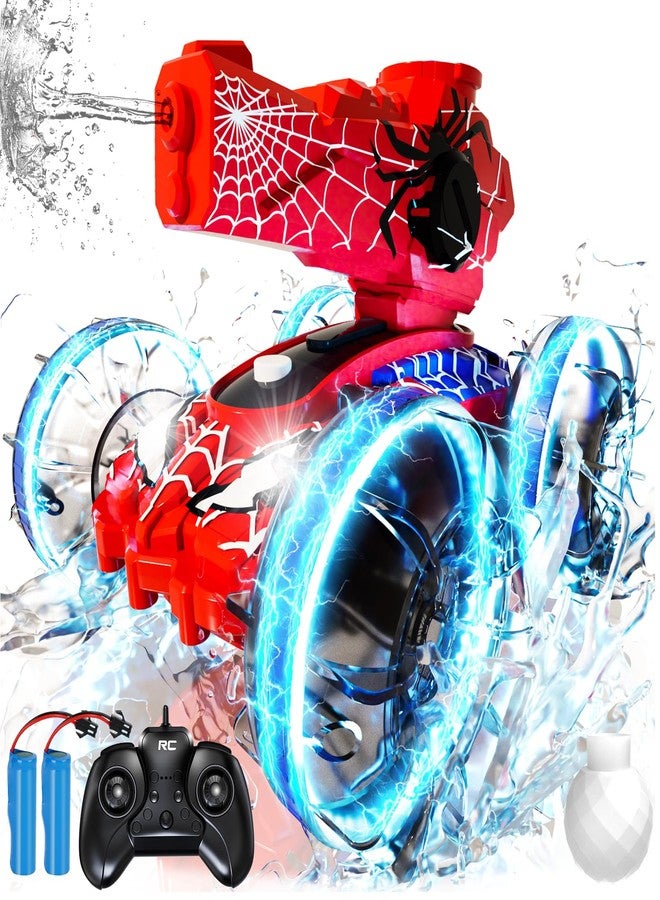 Zappyway Spider Amphibious Remote Control Car for Boys Kids - 4WD Waterproof 2.4 GHz 360°Rotation RC Stunt Car - Water and Land Pool Toys Cars for 4 5 6 7 8 9 10 Year Old Boys Christmas Birthday Gifts - Image 1